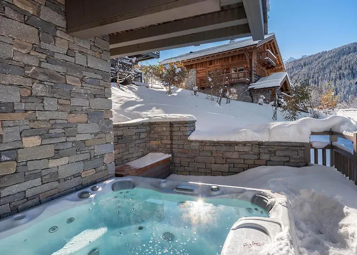 De Luxe A Avec Jacuzzi Et Cheminee - Fr-1-563-30 木屋